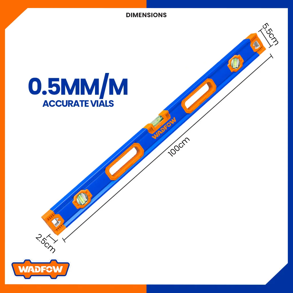 100cm Spirit Level Bar With V-Shape Slot For Measuring Objects