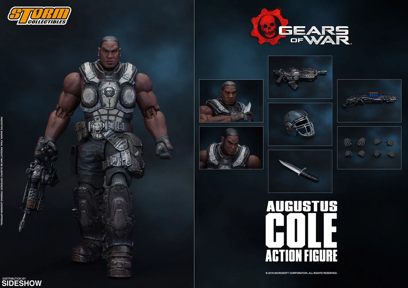 1/12 - Gears Of War - Augustus Cole - MX8 Snub Pistol