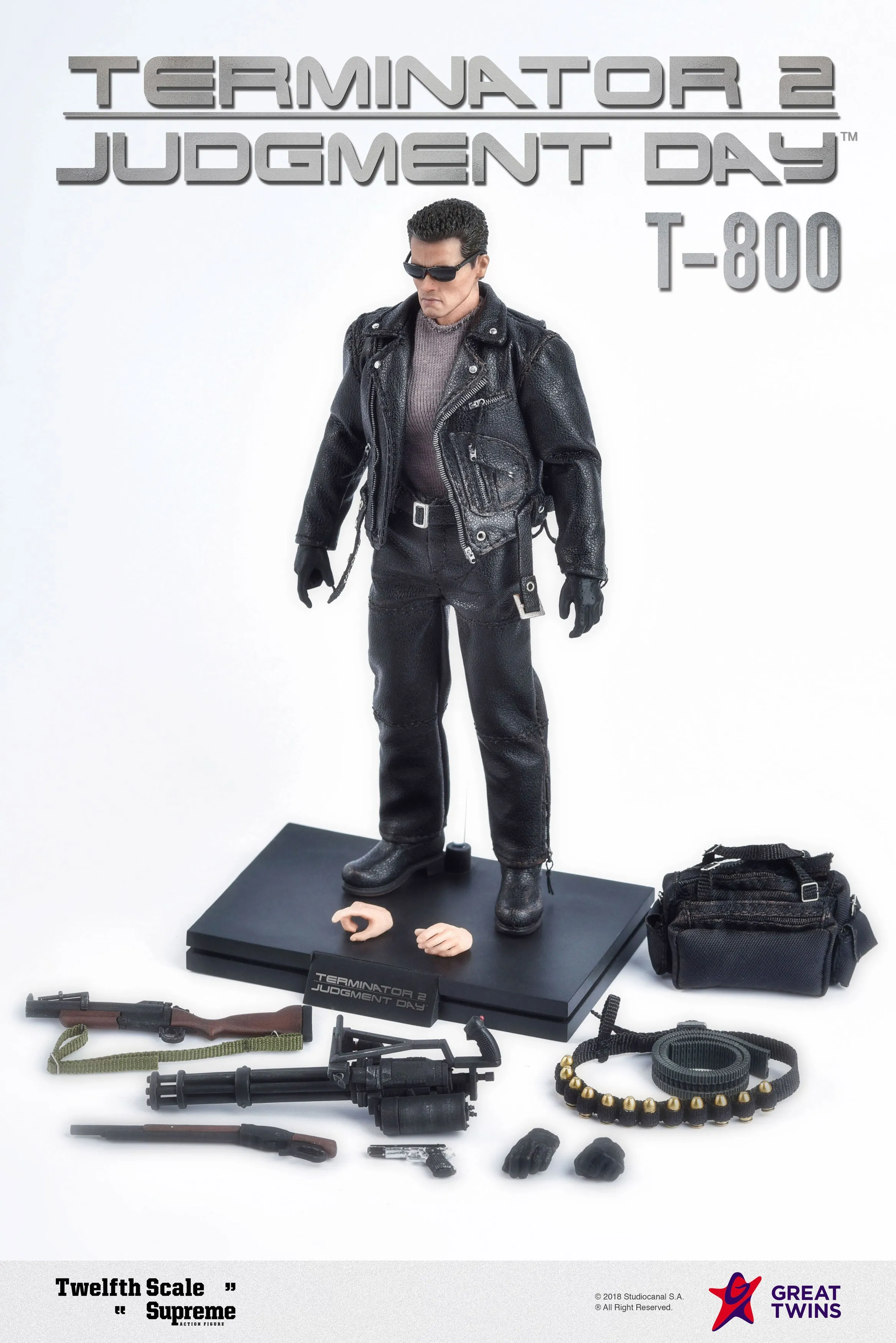 1/12 Terminator 2 - T-800 - Hand Set (x3)