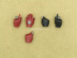 1/12 - Two Face - Black & Red Coin Flipping Hand Set