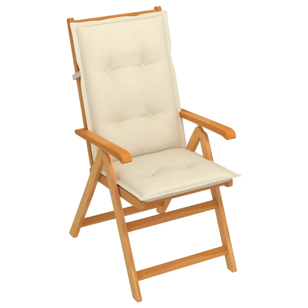 1/2/4/6/8x Solid Teak Wood Garden Chair with Cushions Multi Colors