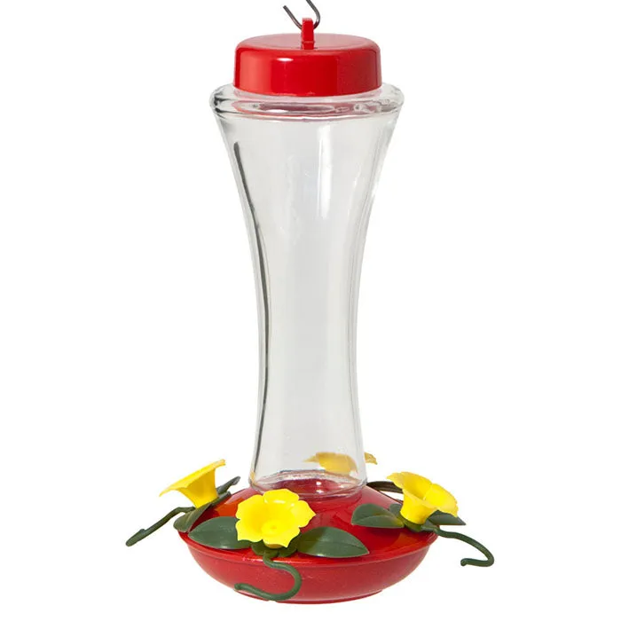 16 oz. Trumpet Glass Hummingbird Feeder