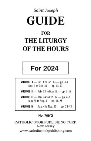 2024 Guide for Liturgy of the Hours - Large Type