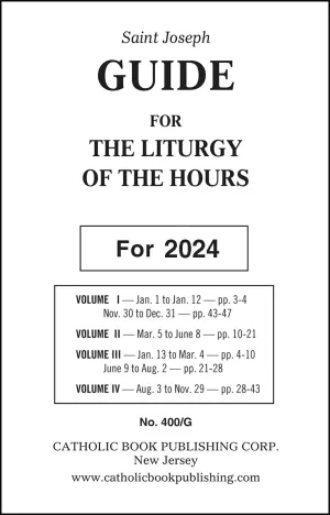 2024 Guide for Liturgy of the Hours - Standard Type