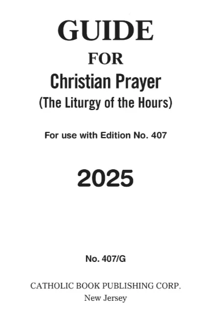 2025 Christian Prayer Guide - Large Type