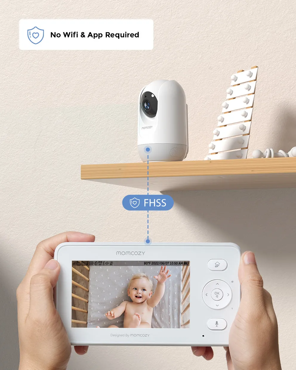 4.3" HD Video Baby Monitor BM02-Long Battery