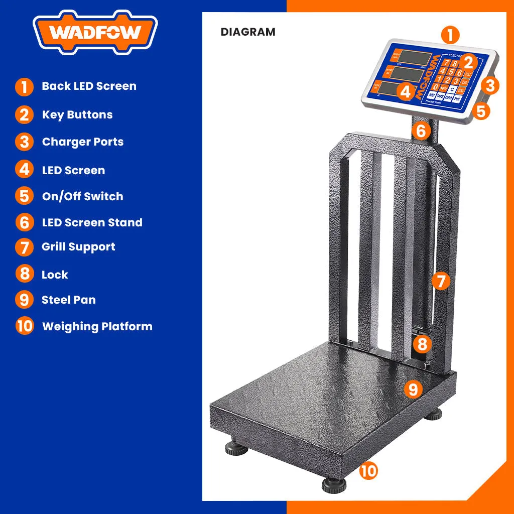 500kg Rechargeable Electronic Weighing Scale WEC1550