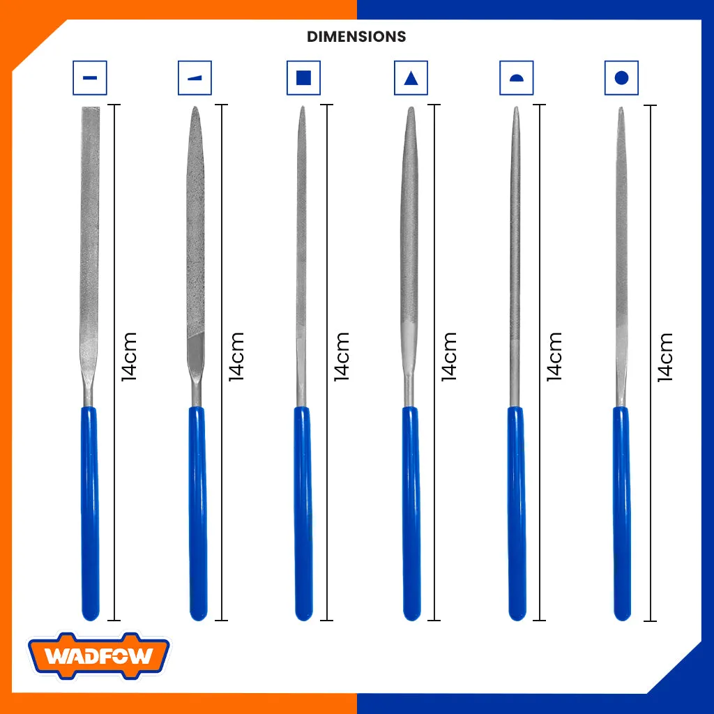 6 Pcs File Set 5.5 Inches WSF1606