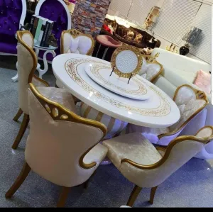 6 Seater Marble Dining Set