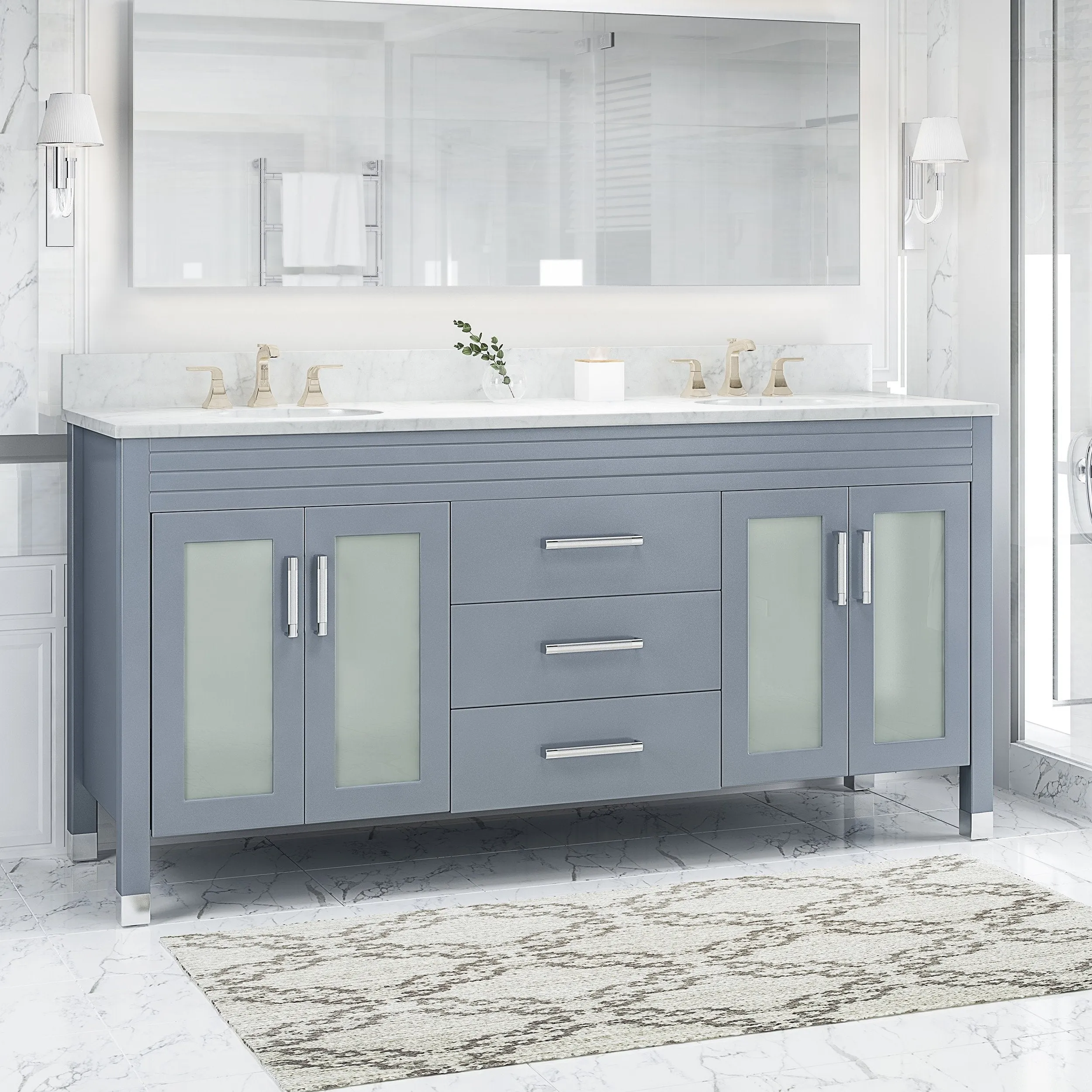 72" Wood Bathroom Vanity (Counter Top Not Included) - NH568703