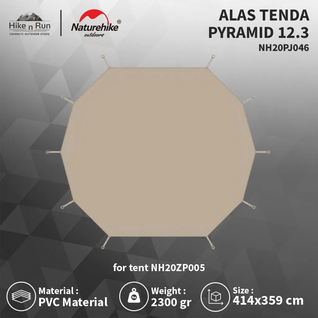 Alas Tenda Pyramid Naturehike NH20PJ046 Brighten Tent 12.3 Footprint