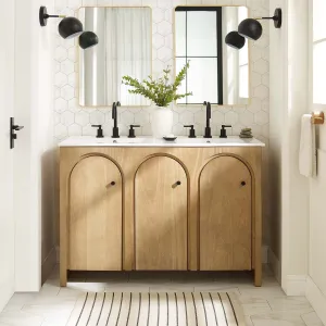 Appia 48" Double Sink Bathroom Vanity by Modway