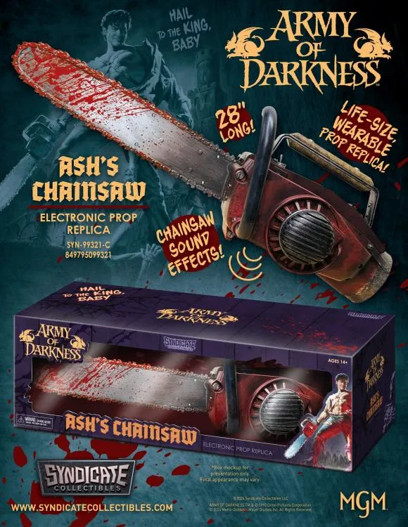 Army of Darkness Ash's Chainsaw Electronic Prop Replica - Syndicate Collectibles