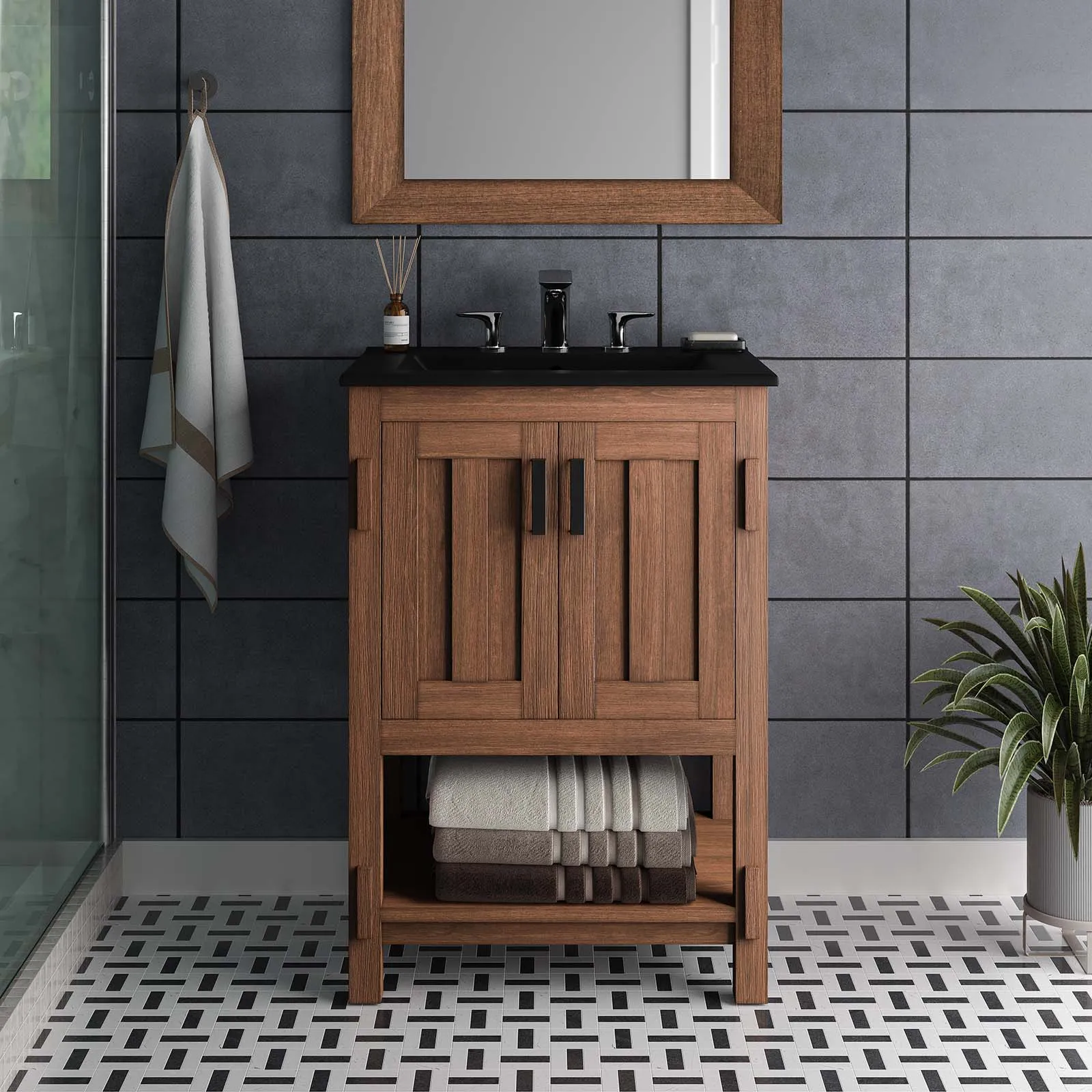 Ashlyn 24” Wood Bathroom Vanity by Modway