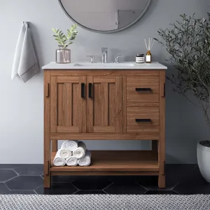 Ashlyn 36” Wood Bathroom Vanity by Modway