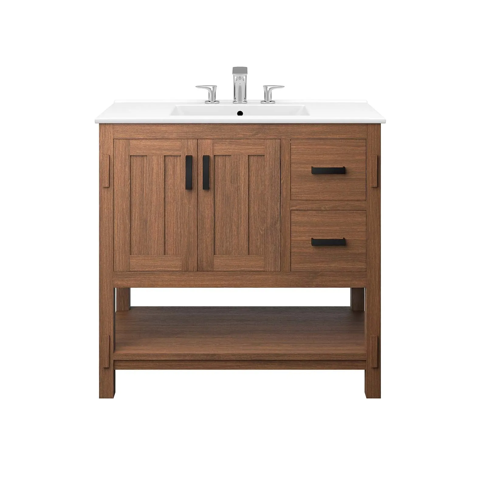 Ashlyn 36” Wood Bathroom Vanity by Modway