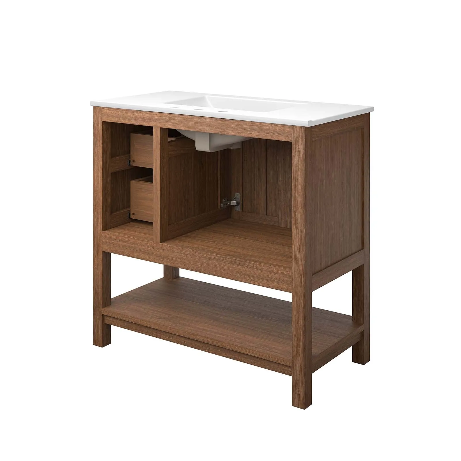 Ashlyn 36” Wood Bathroom Vanity by Modway