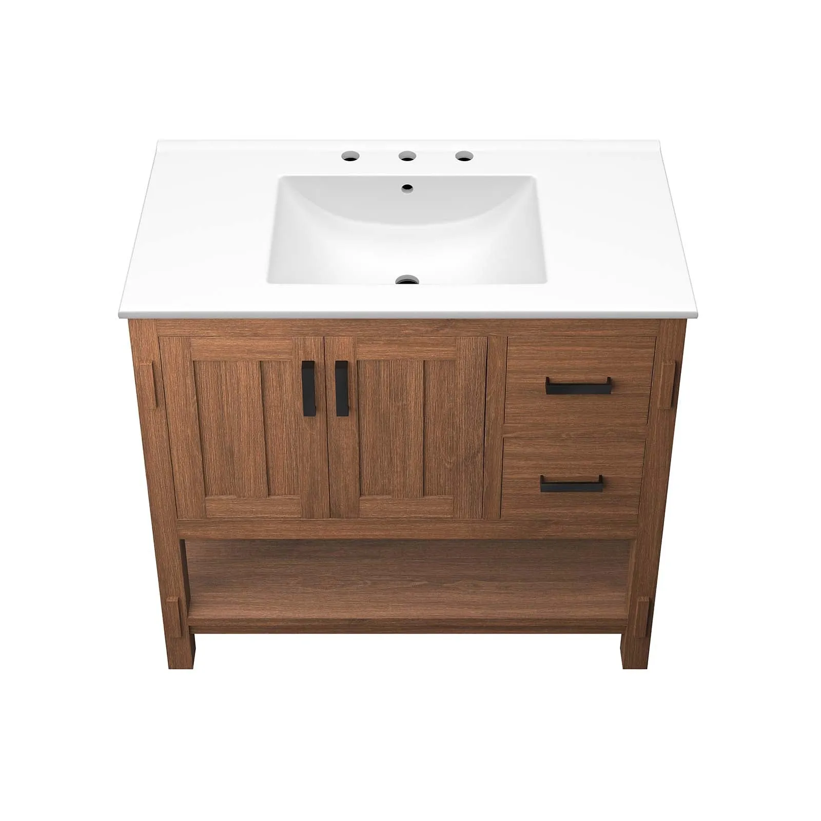 Ashlyn 36” Wood Bathroom Vanity by Modway