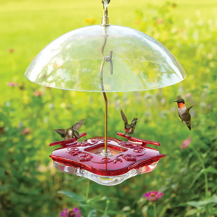 Aspects Square HighView Hummingbird Feeder & Dome