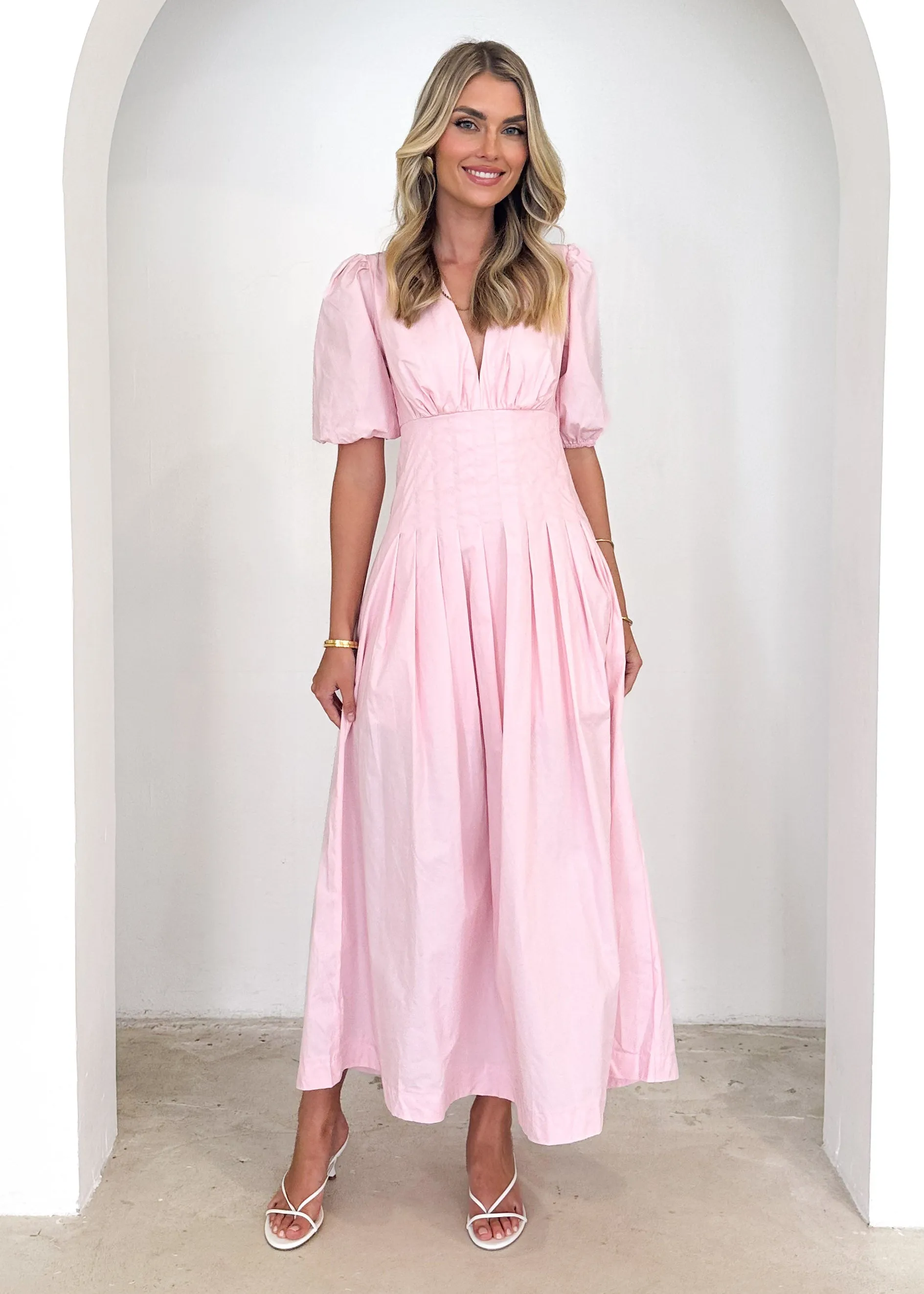 Astryd Midi Dress  - Blush