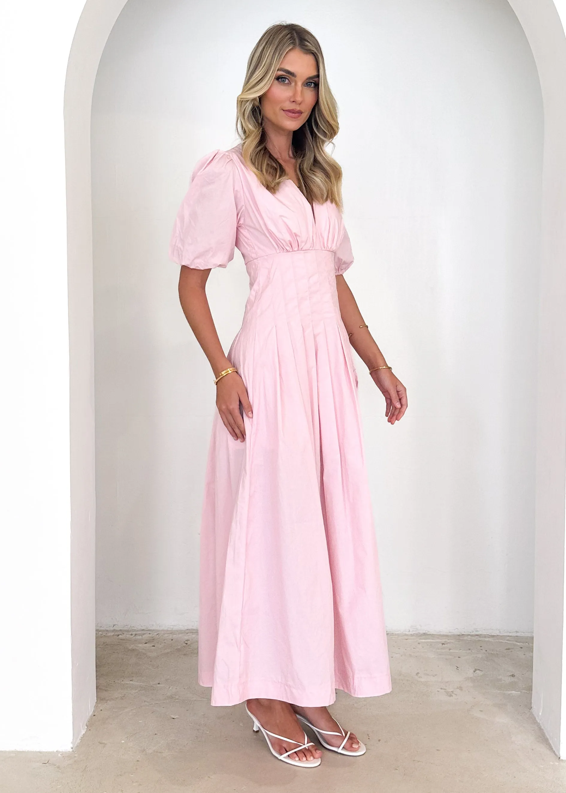 Astryd Midi Dress  - Blush