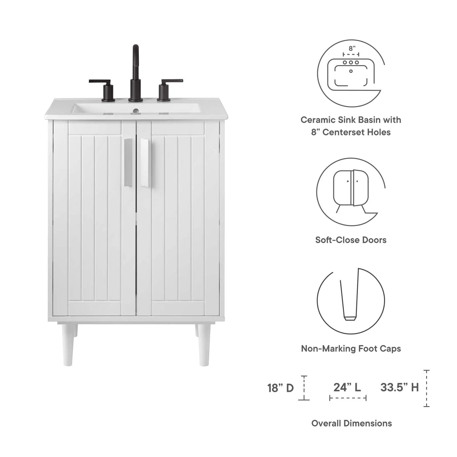 Augusta 24" Bathroom Vanity by Modway