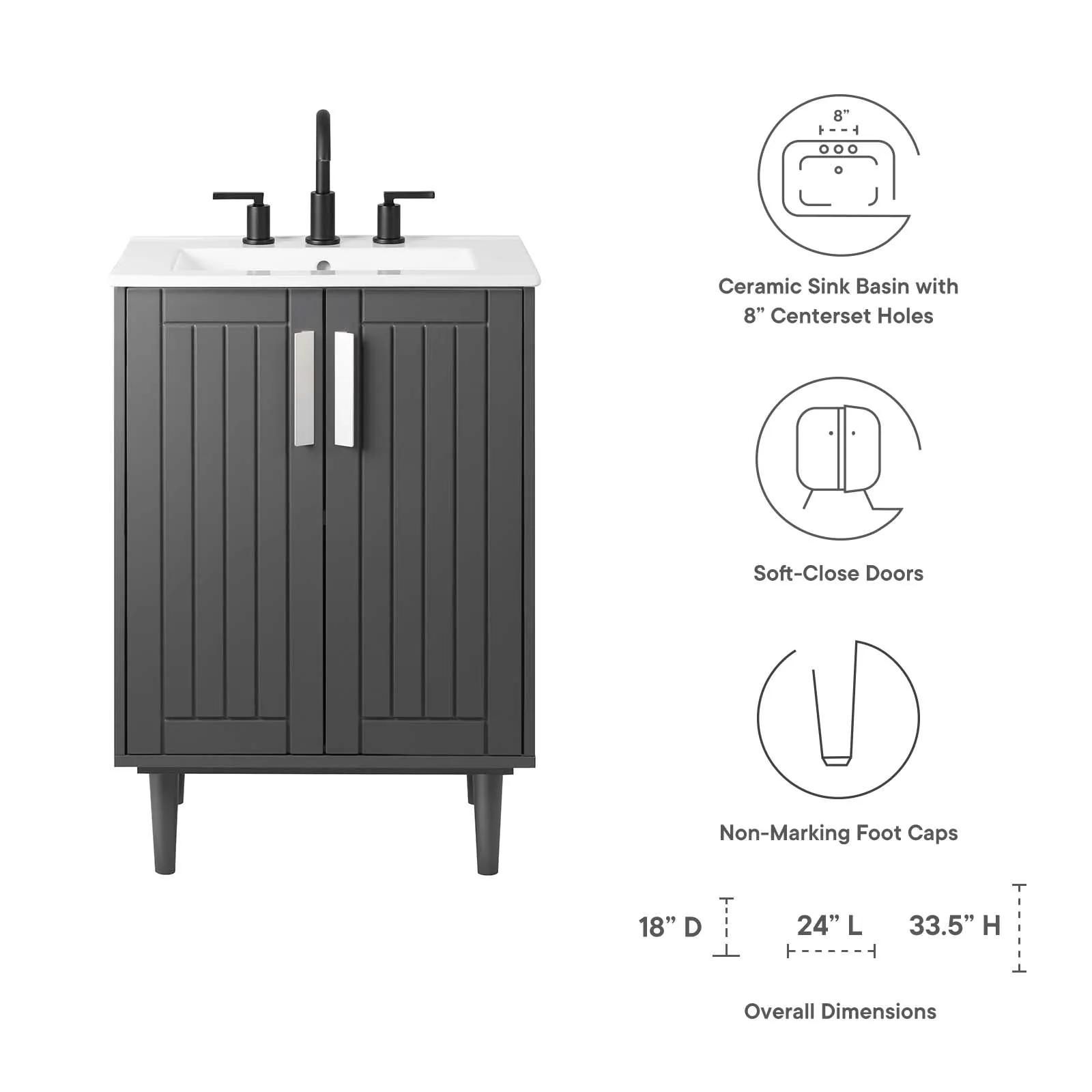 Augusta 24" Bathroom Vanity by Modway