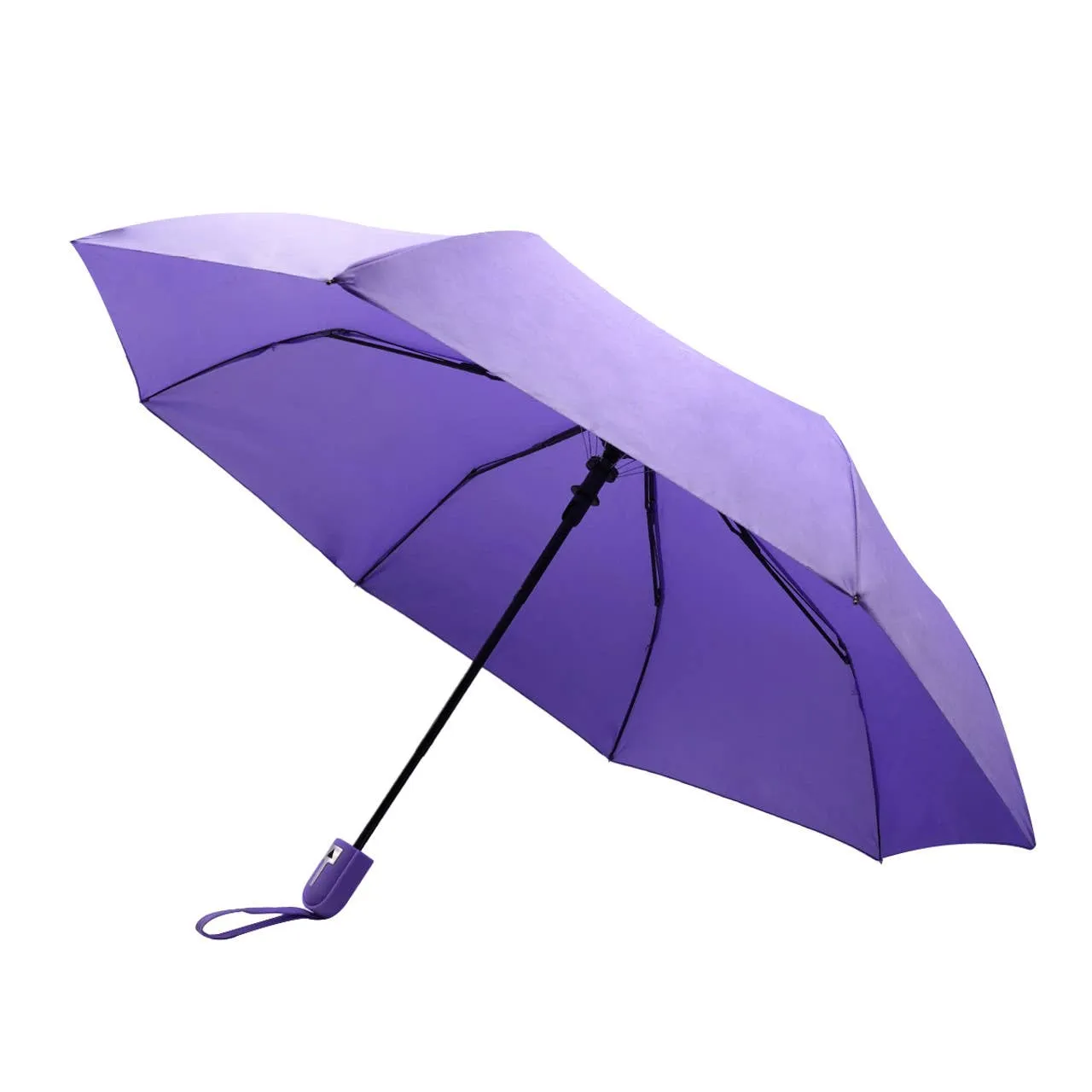 Auto Open Compact Solid Color Travel Umbrella - UM5029