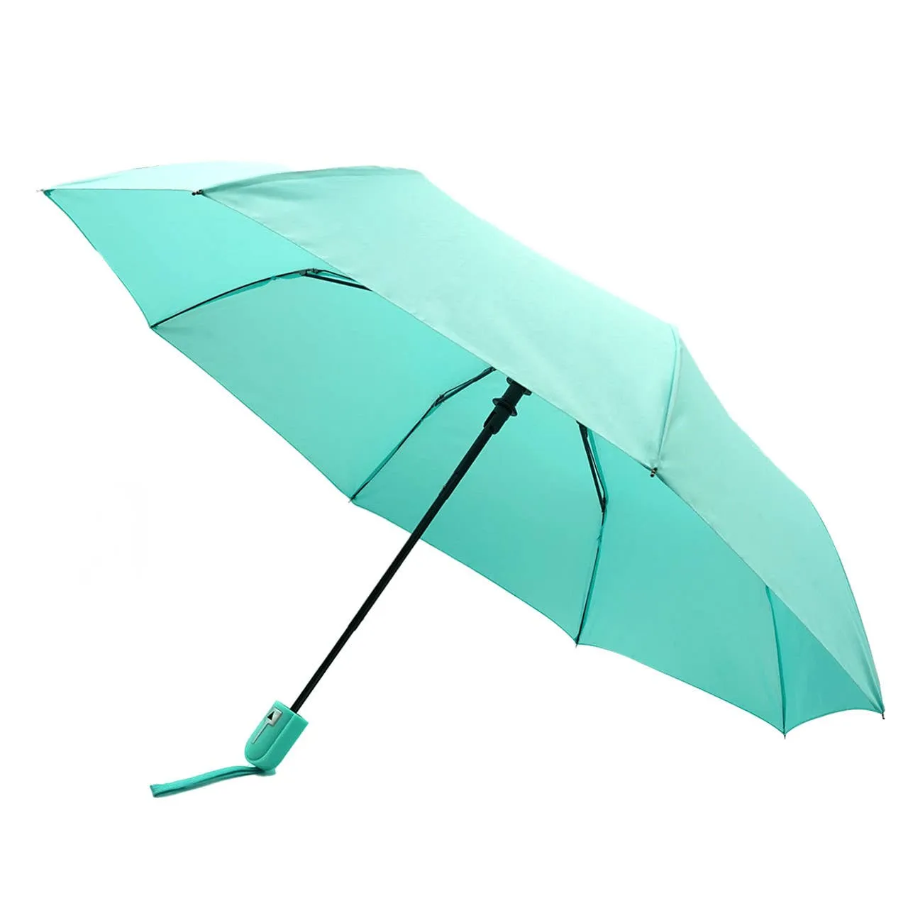 Auto Open Compact Solid Color Travel Umbrella - UM5029