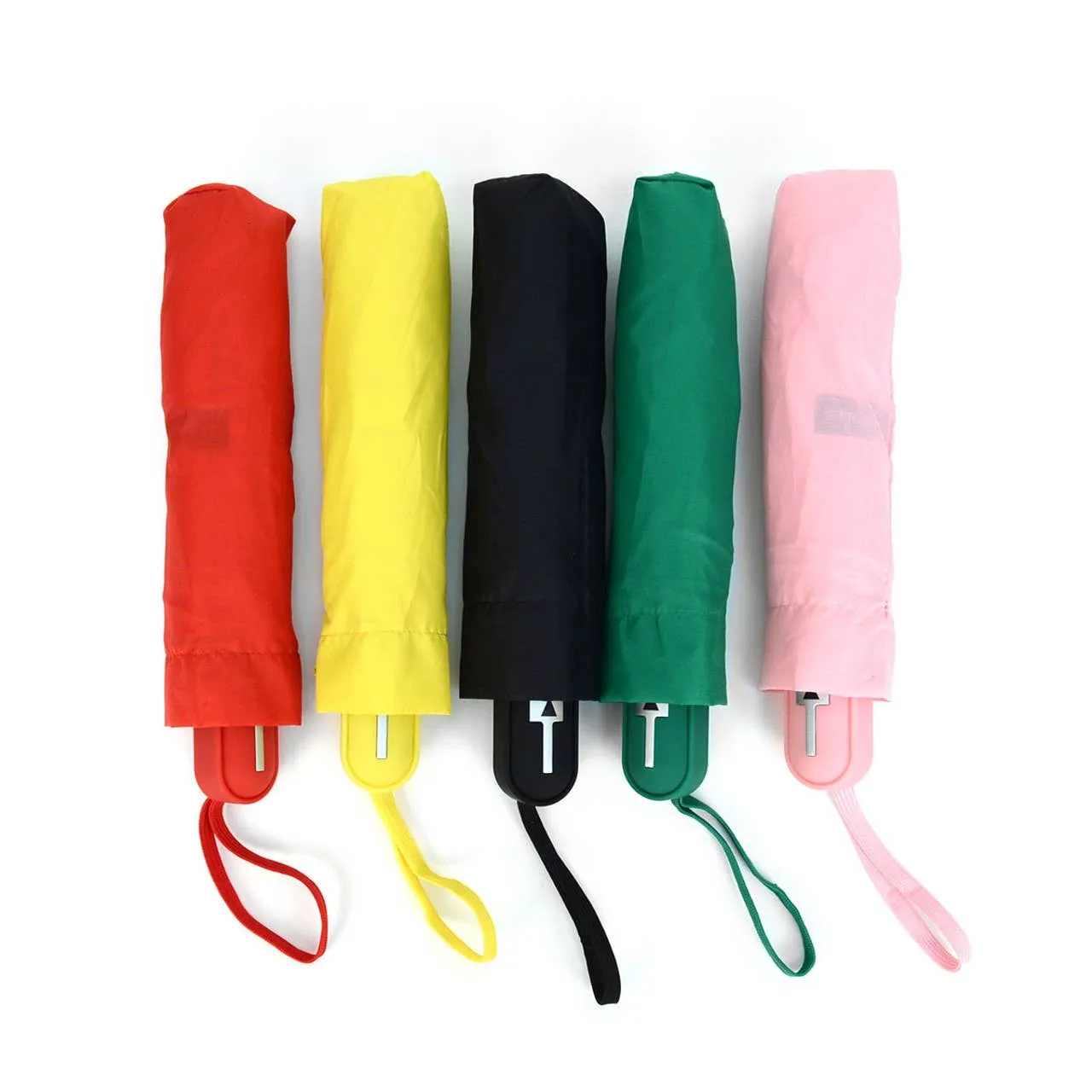 Auto Open Compact Solid Color Travel Umbrella - UM5029