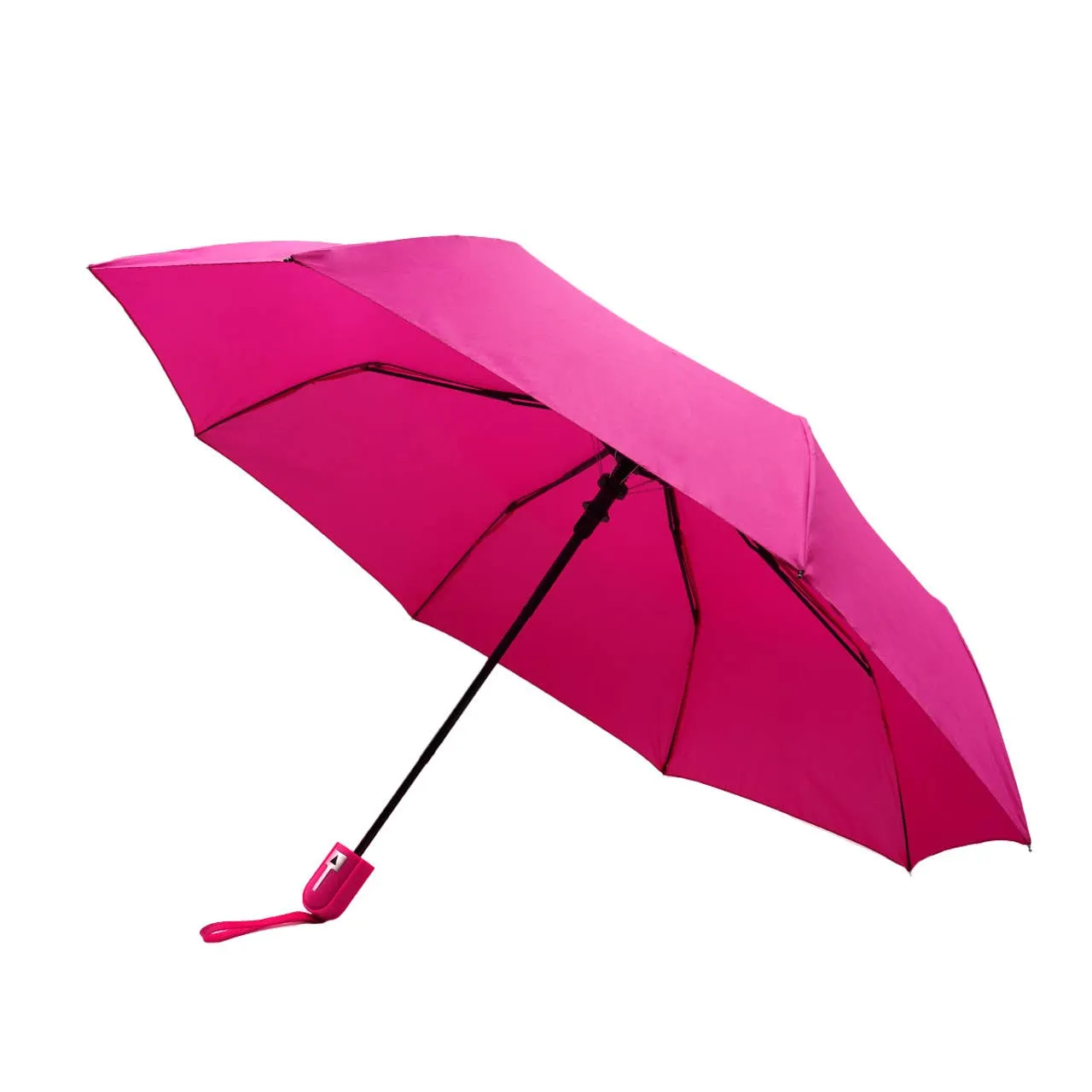 Auto Open Compact Solid Color Travel Umbrella - UM5029