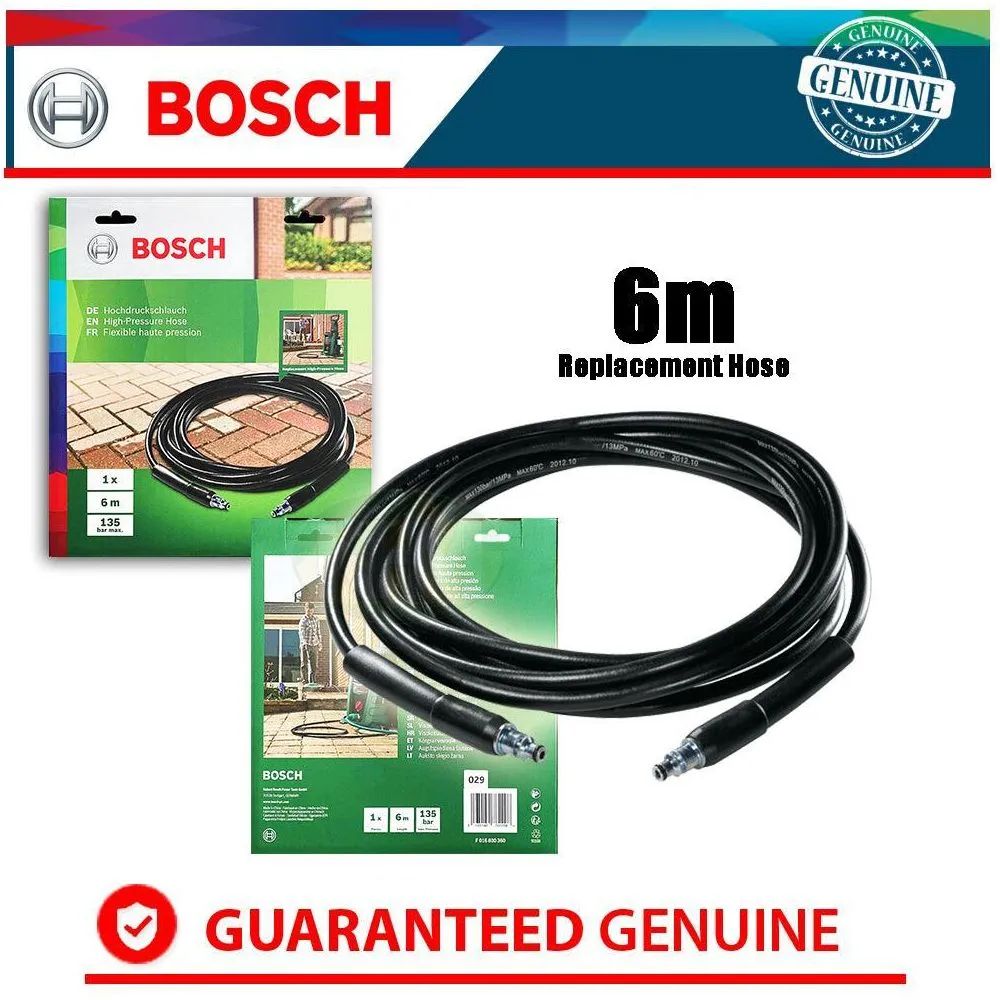 Bosch 6m High Pressure Hose for AQT Pressure Washers