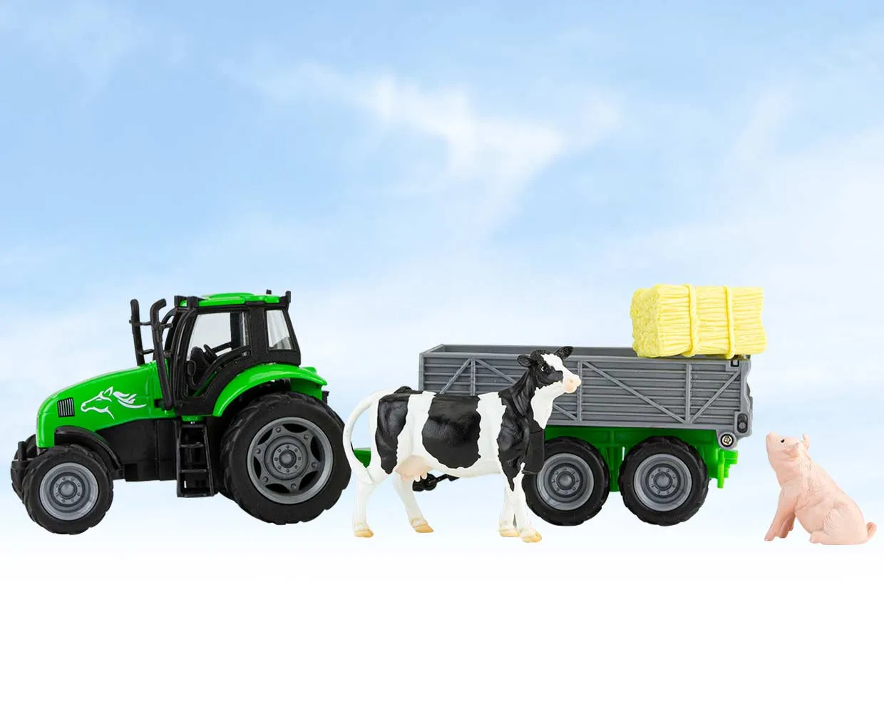 Breyer Farms™ Tractor and Tag-A-Long Wagon