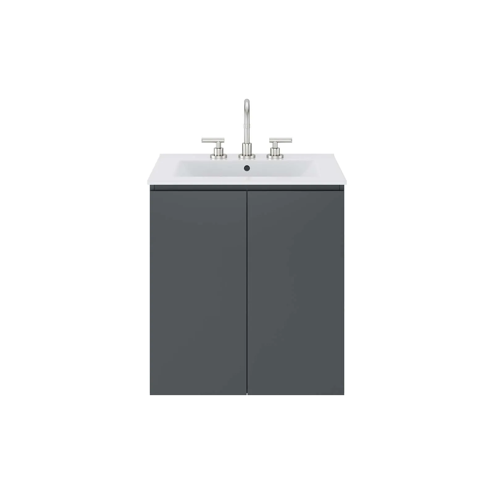 Bryn 24" Wall-Mount Bathroom Vanity by Modway