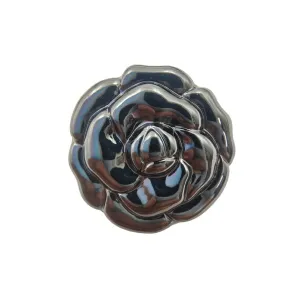 Camelia Flower Design Shank Abs Button (Pack of 8 Buttons)