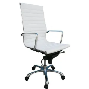 Carly White High Back Office Chair