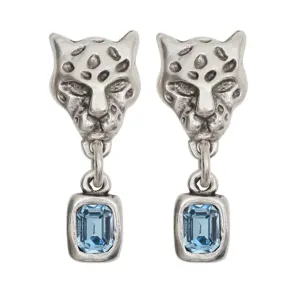 Chanour Jaguar Imitation Blue Topaz Earrings