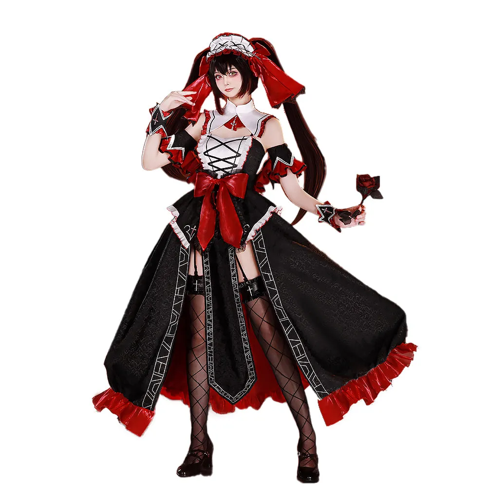 DokiDoki-R Anime Date A Live Cosplay Kurumi Tokisaki Costume Ratziel