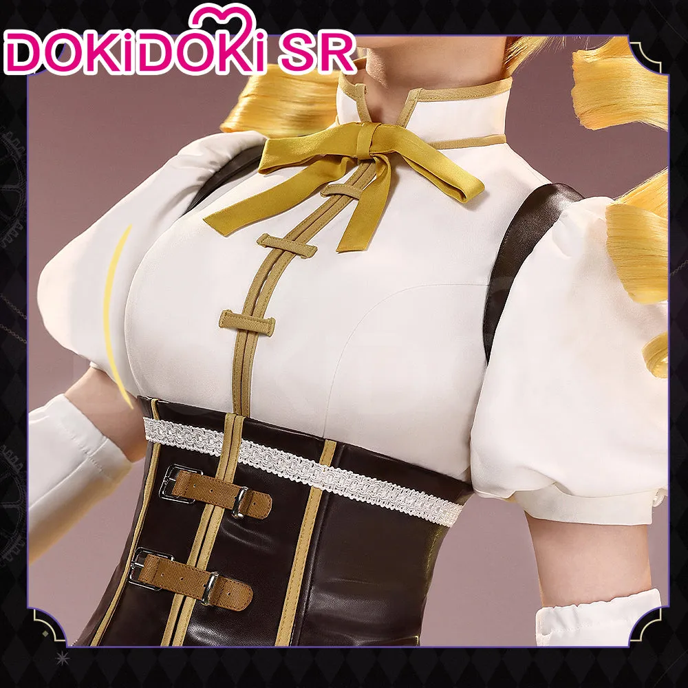 DokiDoki-SR  Anime Cosplay Costume Tomooe Maamii Costume Battle Suit Yellow White