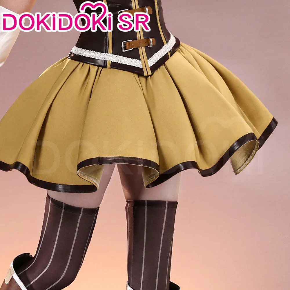 DokiDoki-SR  Anime Cosplay Costume Tomooe Maamii Costume Battle Suit Yellow White