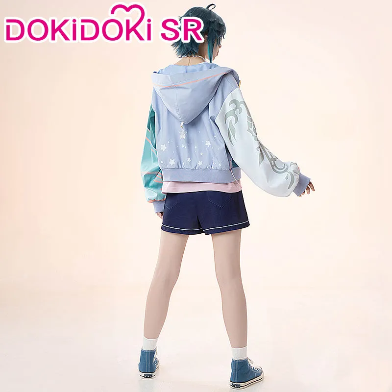 DokiDoki-SR Game Genshin Impact  Cosplay Costume Xiao Doujin Colorful Casual Coat