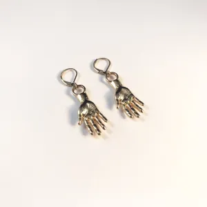 Earrings/hand shaped/hand therapy jewelry/3 dimensonal