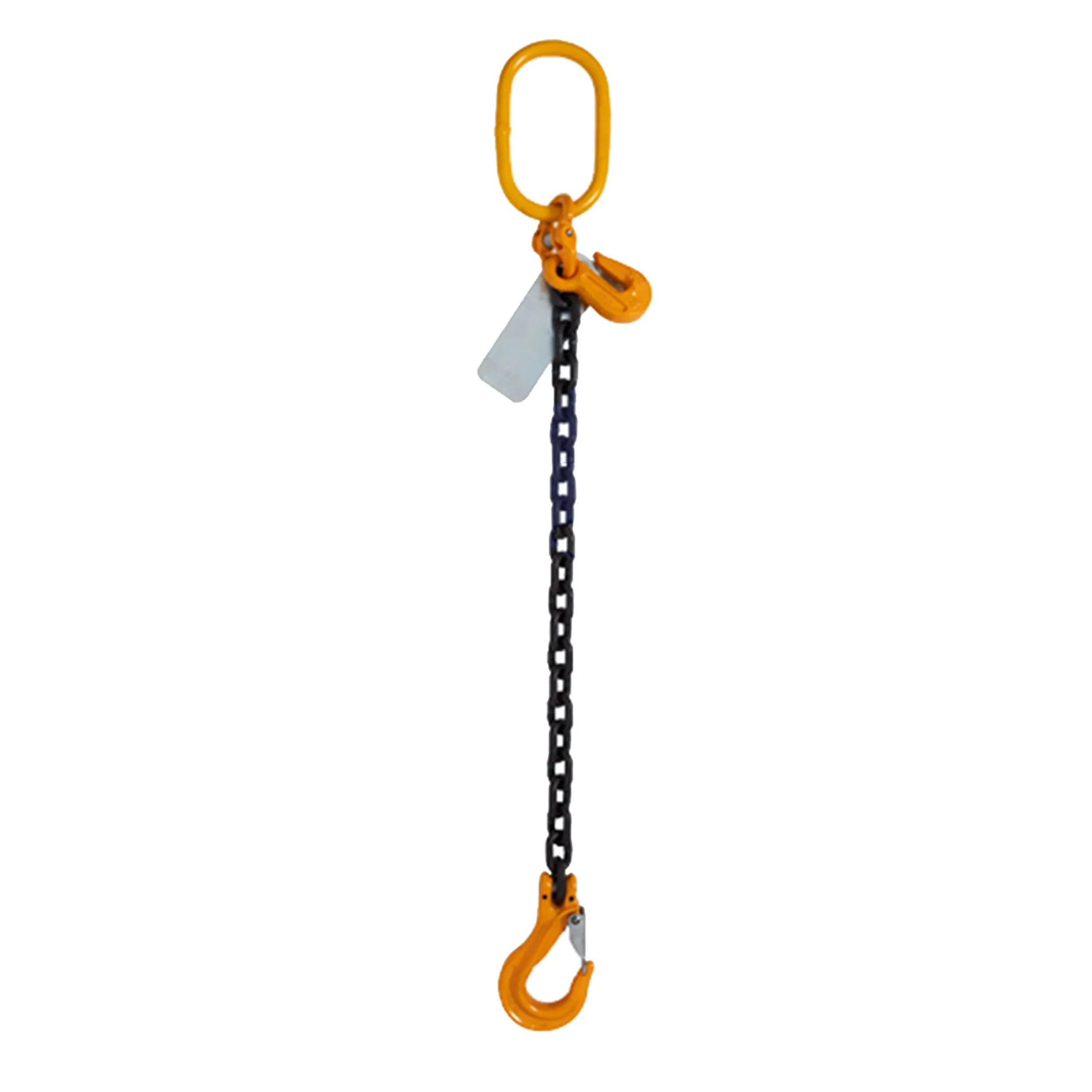 Grade 80 Single Leg Chain Sling with Safety Latch Hook