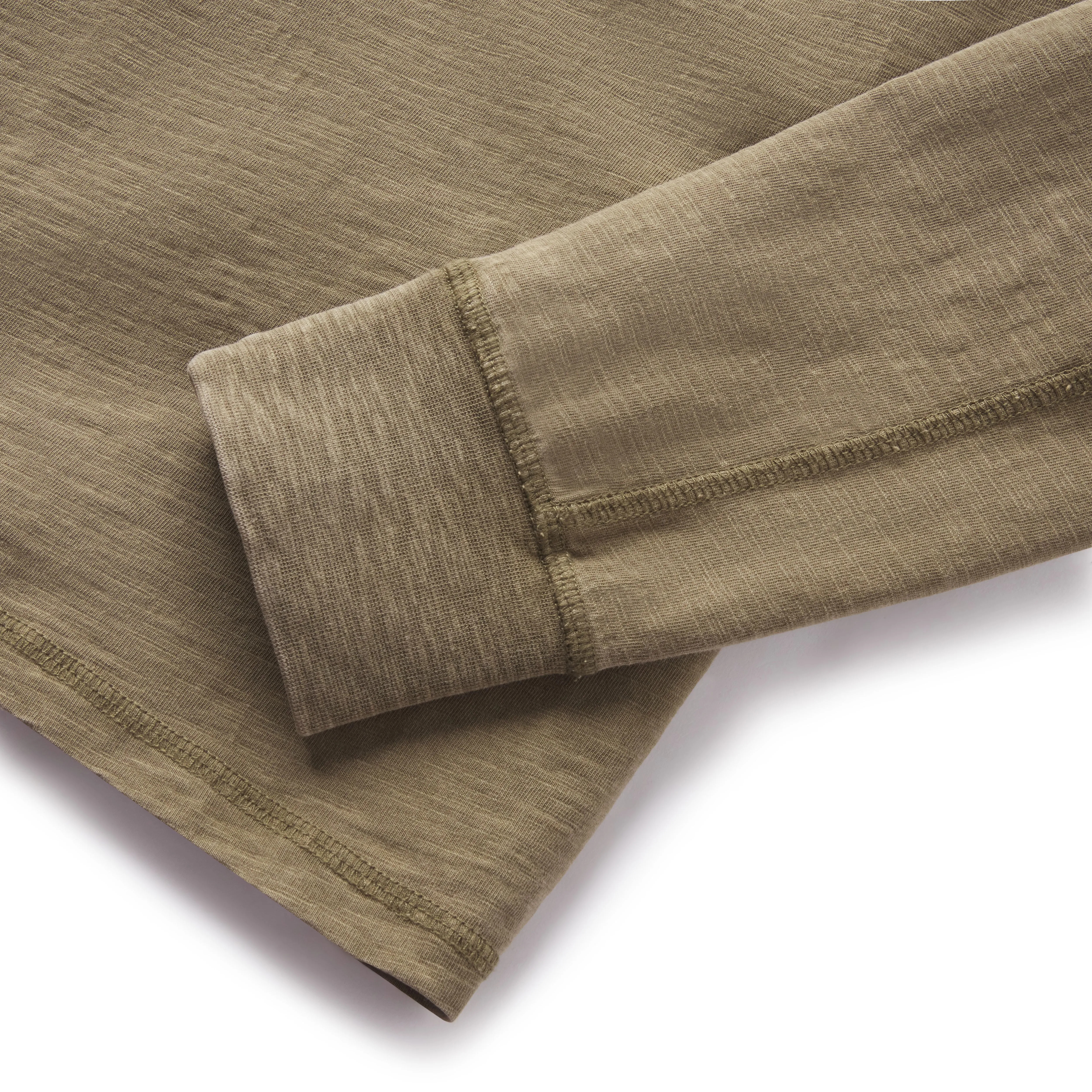 Hewitt Garment Dyed Henley - Military Olive