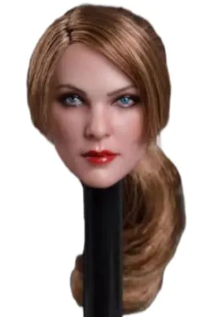 HiPlay 1:6 Scale Female Head Sculpt, European Cool Girl Female Head Sculpture for 12-inch Action Figures GC019A