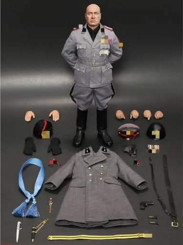 HiPlay DID Collectible Figure Full Set: Mussolini, 1:6 Scale Miniature Action Figurine GM653