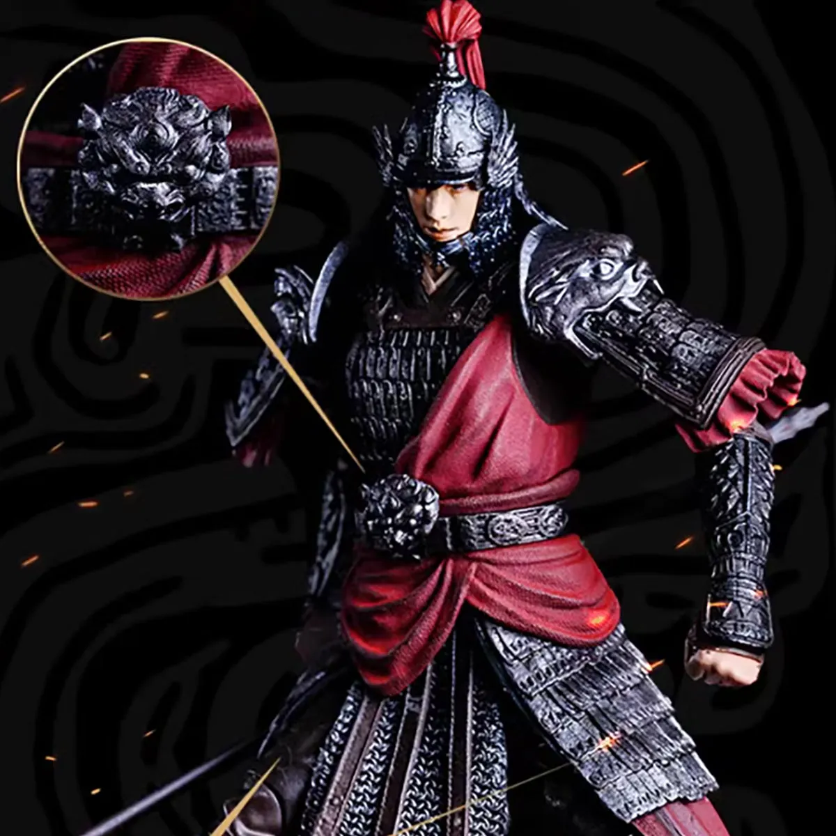 HiPlay dodowo Collectible Figure Full Set:Chinese Swordsman,Different Color,1:12 Scale Miniature Action Figurine