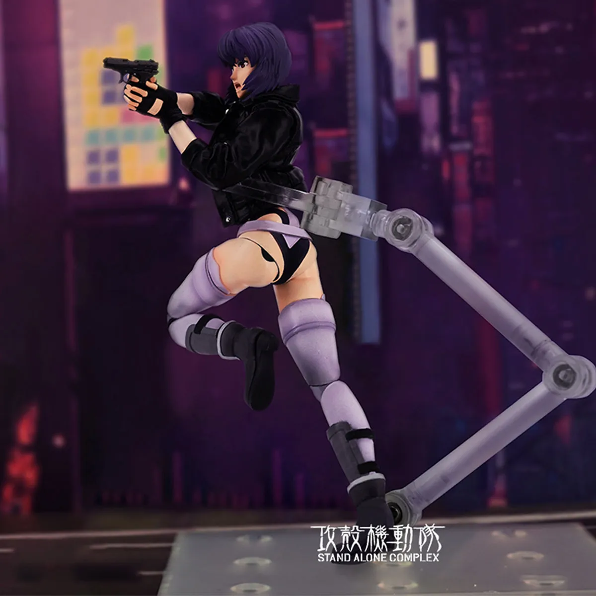 HiPlay HIYA Full Set:STAND ALONE COMPLEX,kusanagi motoko,Anime Style, 1:12 Scale Miniature Action Figurine