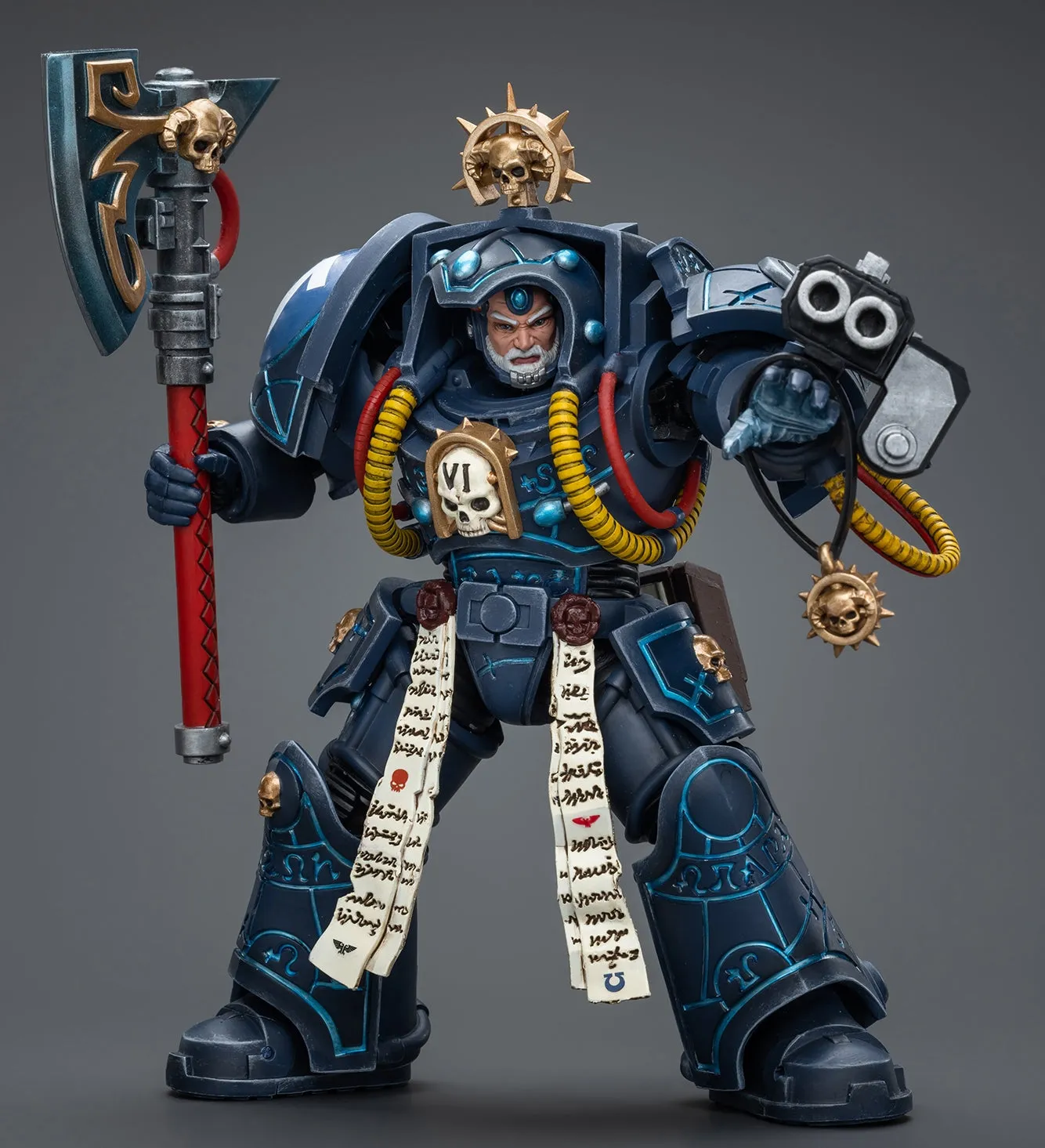 HiPlay JoyToy 40K Collectible Figure: Ultramarines Librarian in Terminator Armour 1:18 Scale Action Figures JT9794