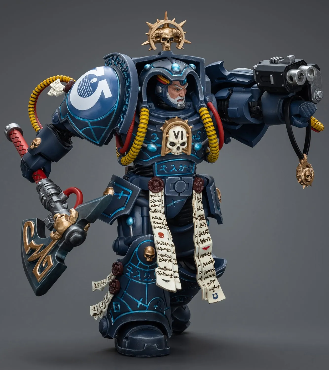 HiPlay JoyToy 40K Collectible Figure: Ultramarines Librarian in Terminator Armour 1:18 Scale Action Figures JT9794